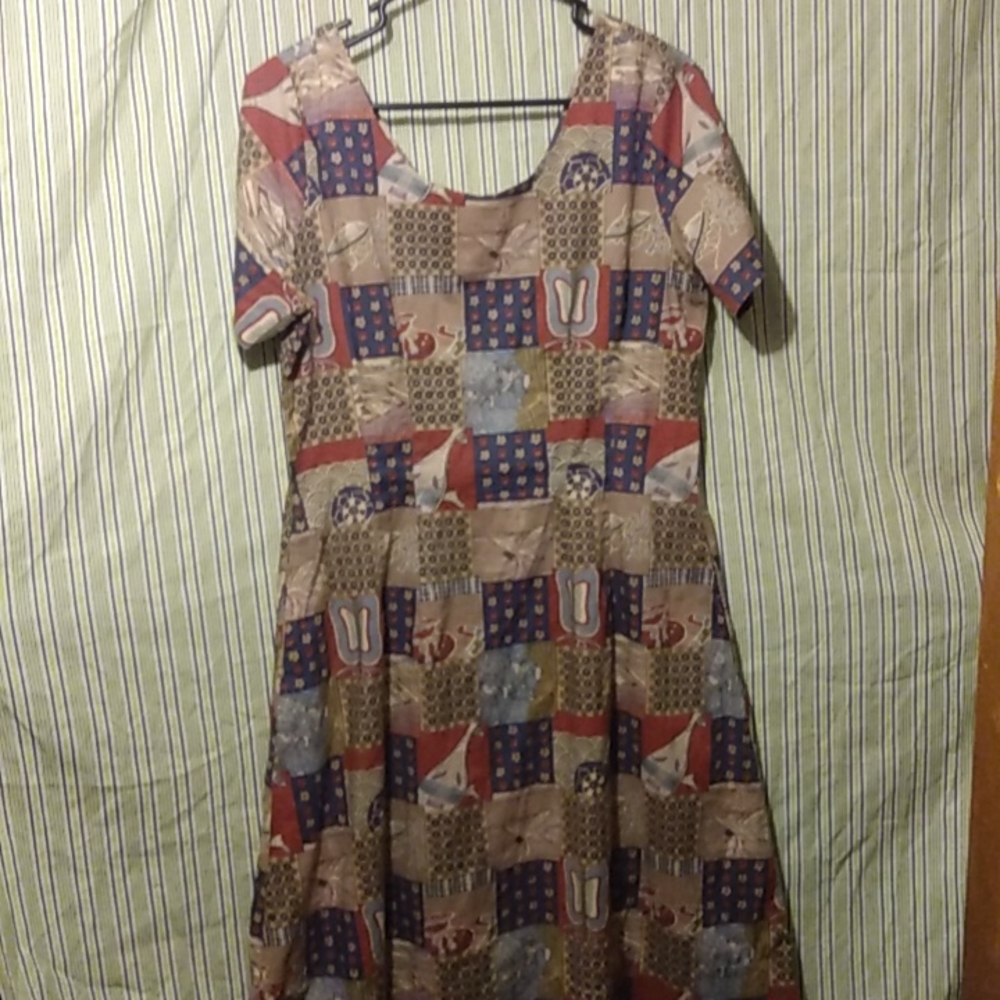 Vintage Reyn Spooner Hippie Patchwork Dress